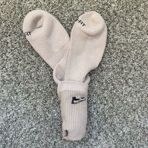 Caramel Colored Nike Crew Socks